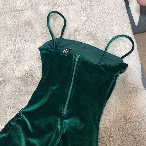 COPY - Emerald color suede dress - Picture 3 of 3